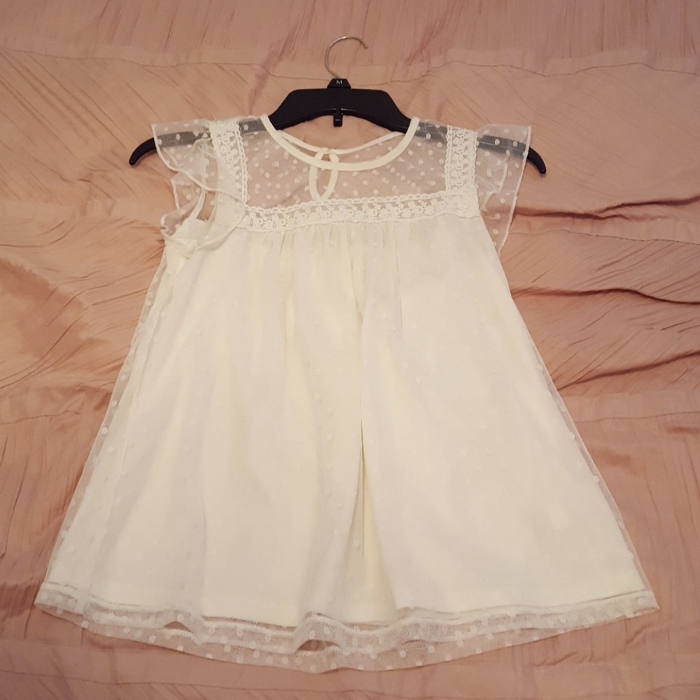 White poka dot blouse